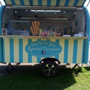 2.3m × 1.65m RAL 5020 Catering Pod