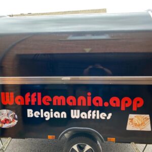 custom waffle dessert trailer pod trailer bespoke airstream